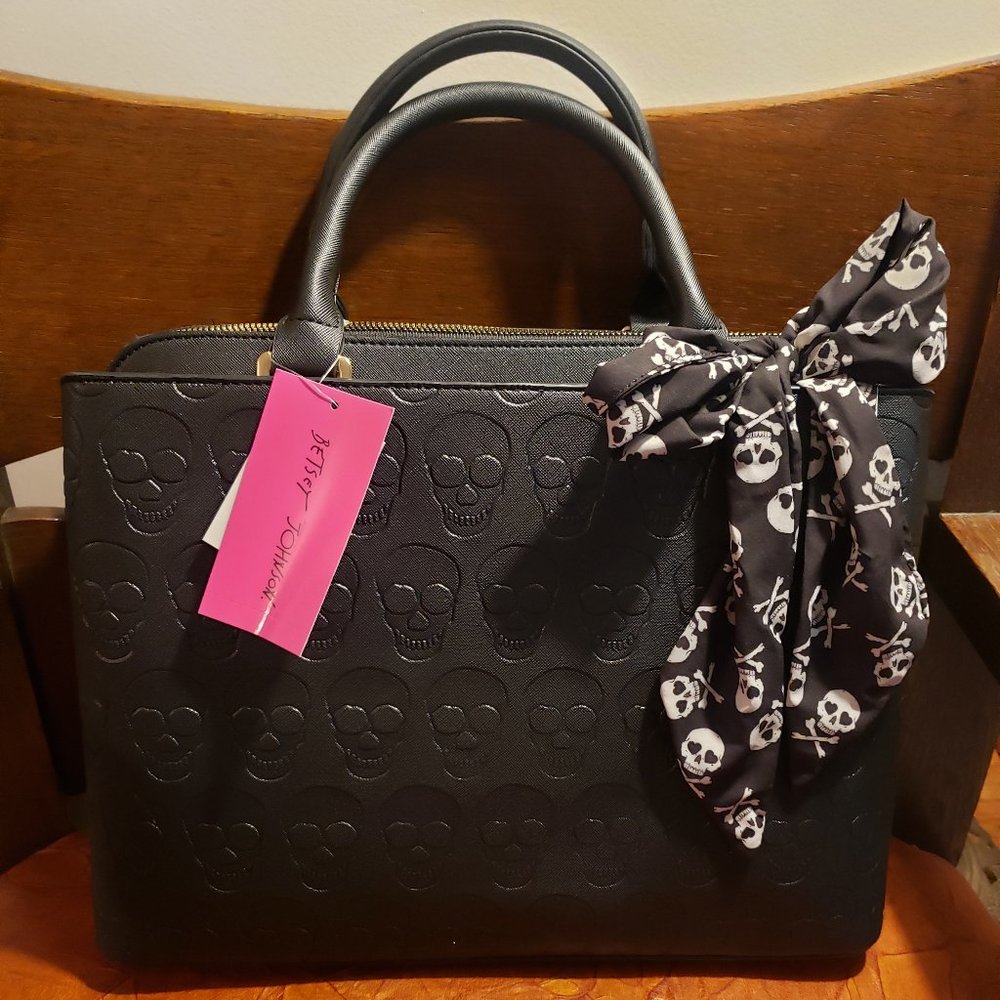 Betsy Johnson Skull Purse Satchel